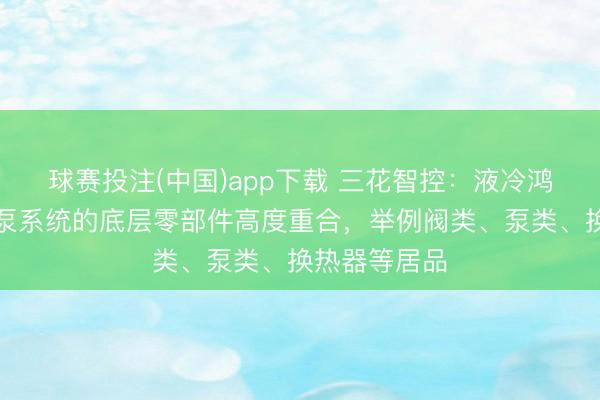 球赛投注(中国)app下载 三花智控:液冷鸿沟与我司热泵系统的底层零部件高度重合,举例阀类、泵类、换热器等居品