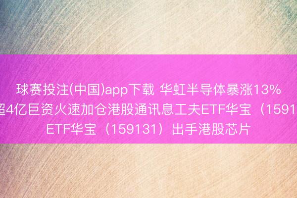 球赛投注(中国)app下载 华虹半导体暴涨13%，历史新高！2天超4亿巨资火速加仓港股通讯息工夫ETF华宝（159131）出手港股芯片
