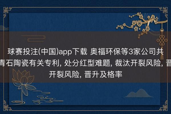球赛投注(中国)app下载 奥福环保等3家公司共同央求堇青石陶瓷有关专利， 处分红型难题， 裁汰开裂风险， 晋升及格率