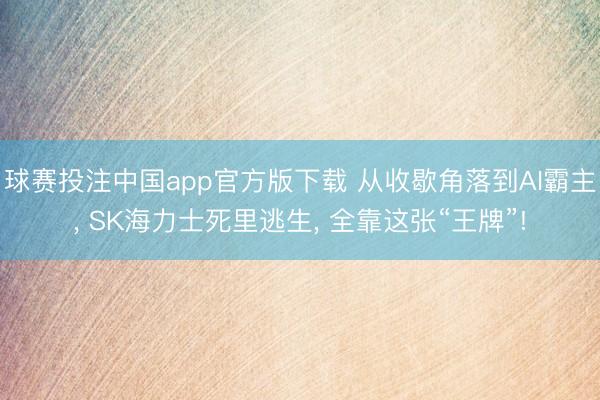 球赛投注中国app官方版下载 从收歇角落到AI霸主， SK海力士死里逃生， 全靠这张“王牌”!