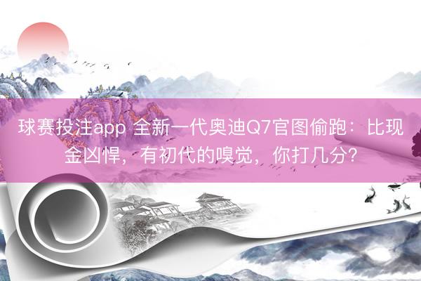 球赛投注app 全新一代奥迪Q7官图偷跑:比现金凶悍,有初代的嗅觉,你打几分?